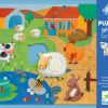 Djeco - Tactile Farm 20pc Giant Puzzle